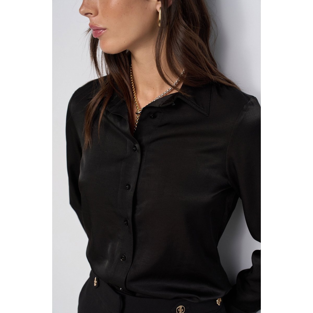 CHEMISE SATINÉE blanc, SALSA JEANS