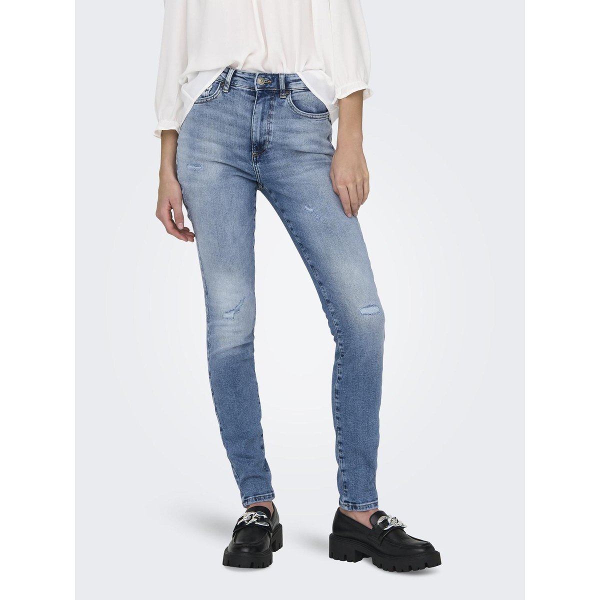 Jean Skinny ONLFOREVER Taille haute Skinny Fit Jeans light medium blue denim, ONLY