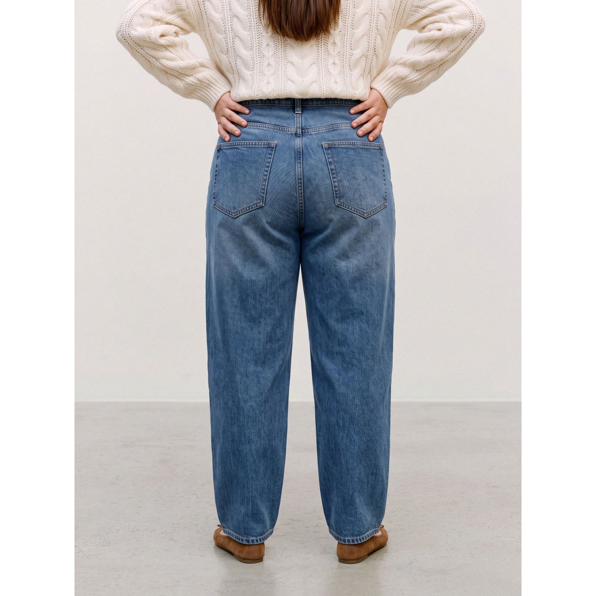 Jean Baggy Fit medium blue denim 1, VERO MODA