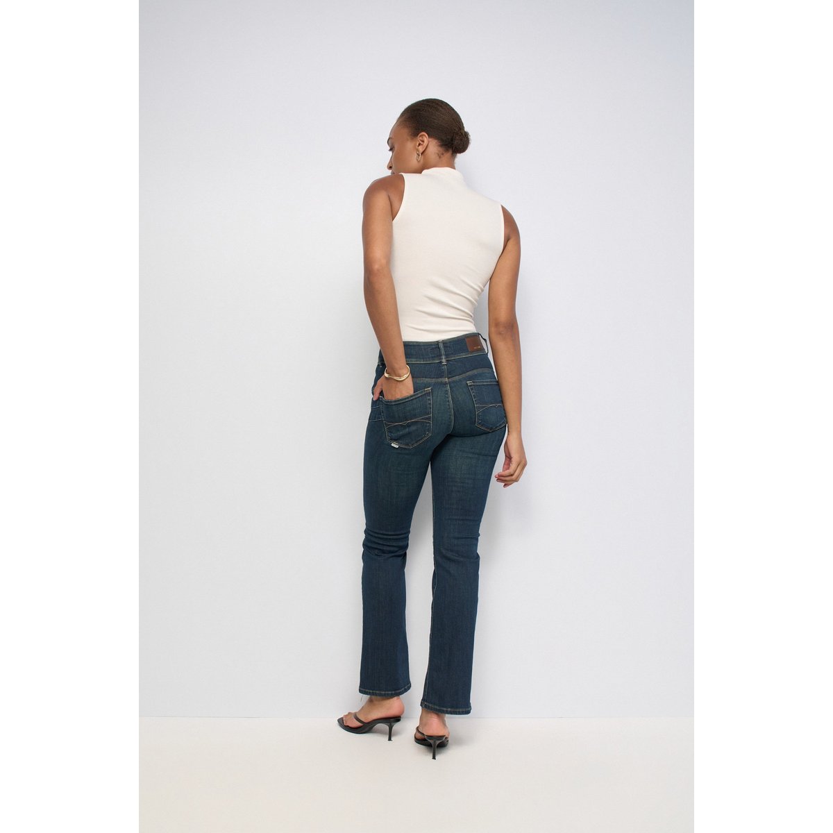 JEAN SECRET PUSH IN BOOTCUT bleu vintage, SALSA JEANS
