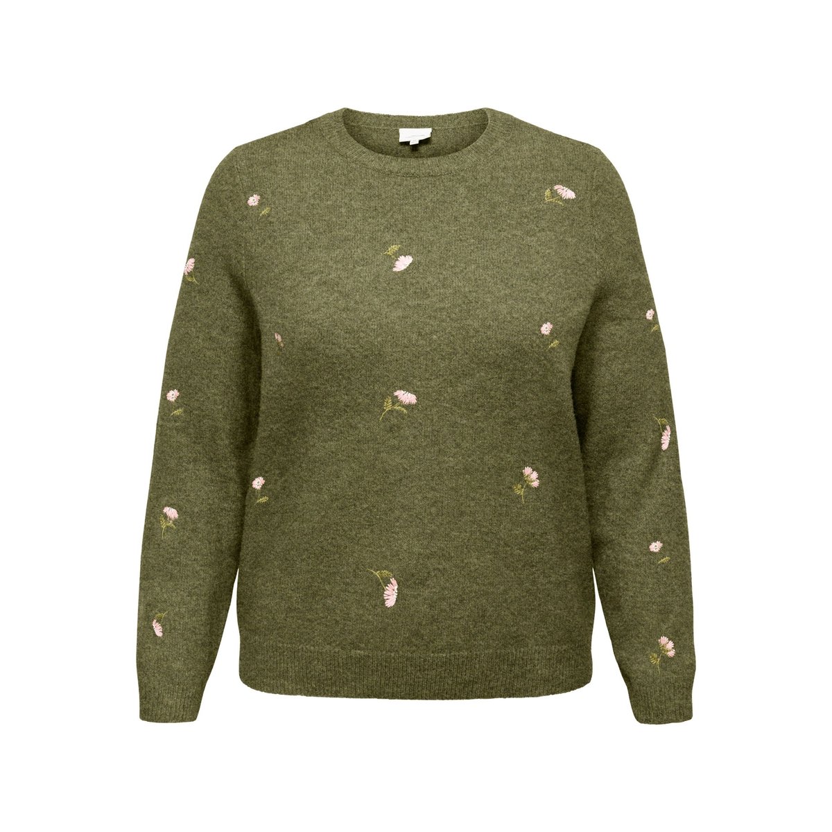Pull En Maille burnt olive, ONLY CARMAKOMA