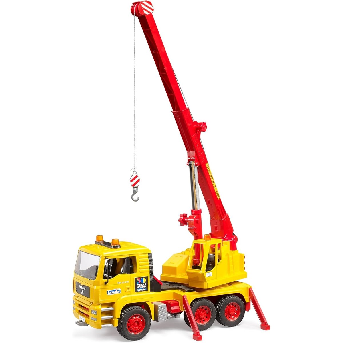 Édition spéciale - Camion-grue MAN jaune, BRUDER