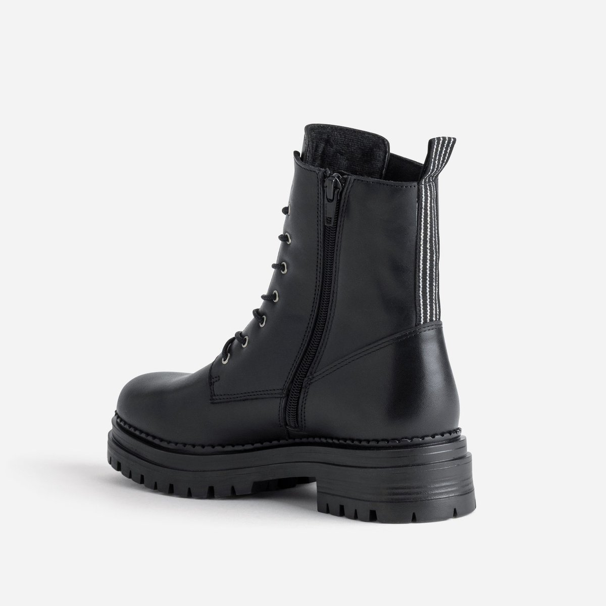 Boots en cuir ESTALA noir, ERAM