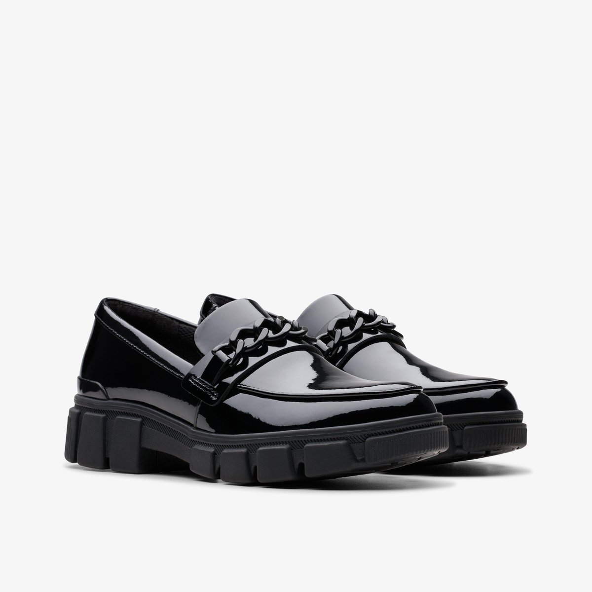 Mocassins Brevet EVYN WALK Y vernis noir, CLARKS