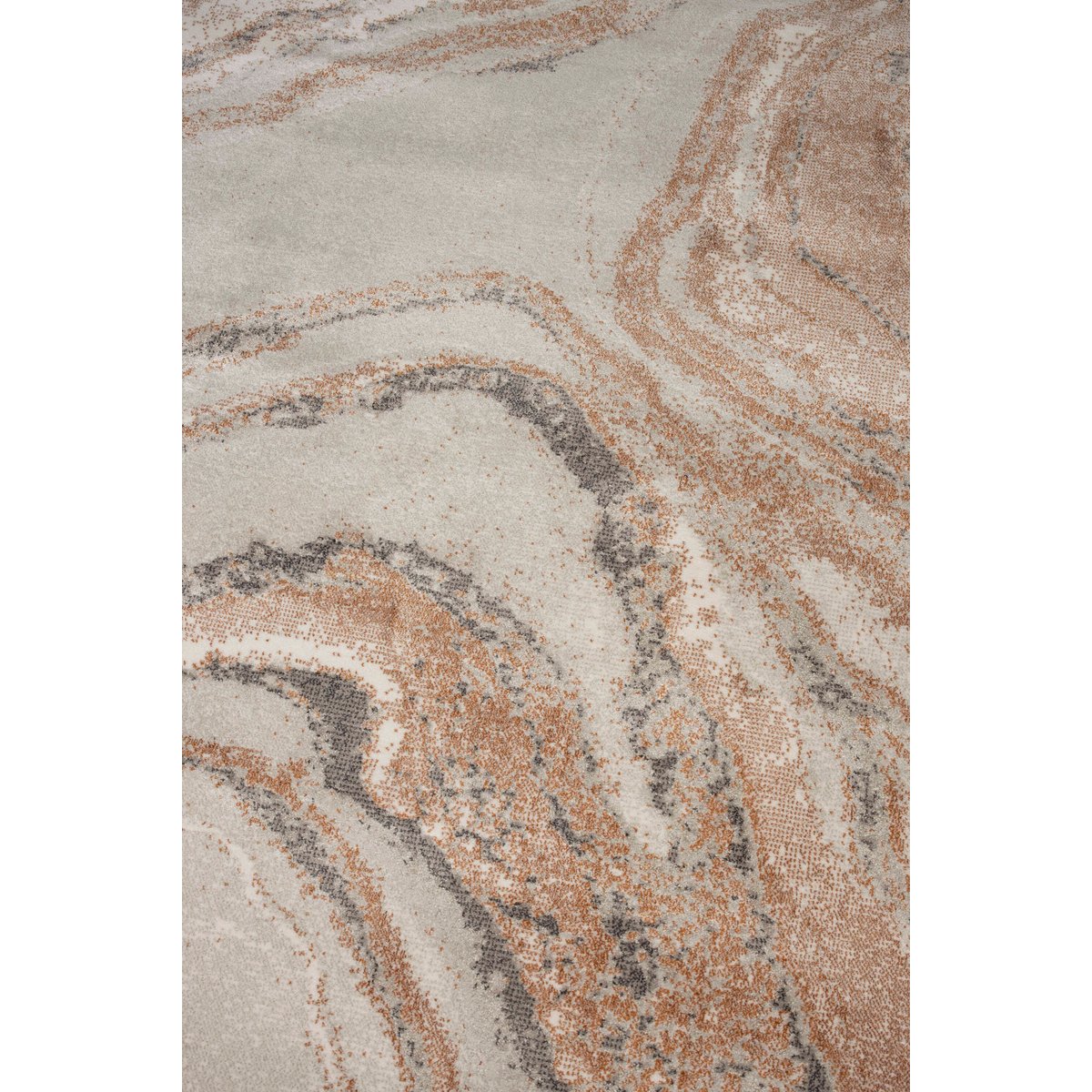 Tapis en tissu 160x230 cm SOLAR marron, ZUIVER