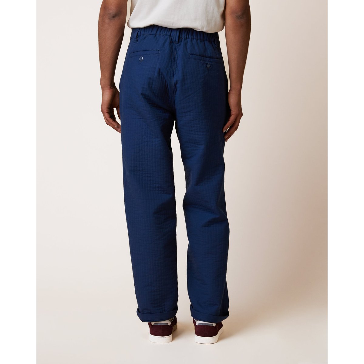 Chino en toile bleu foncé, FAGUO