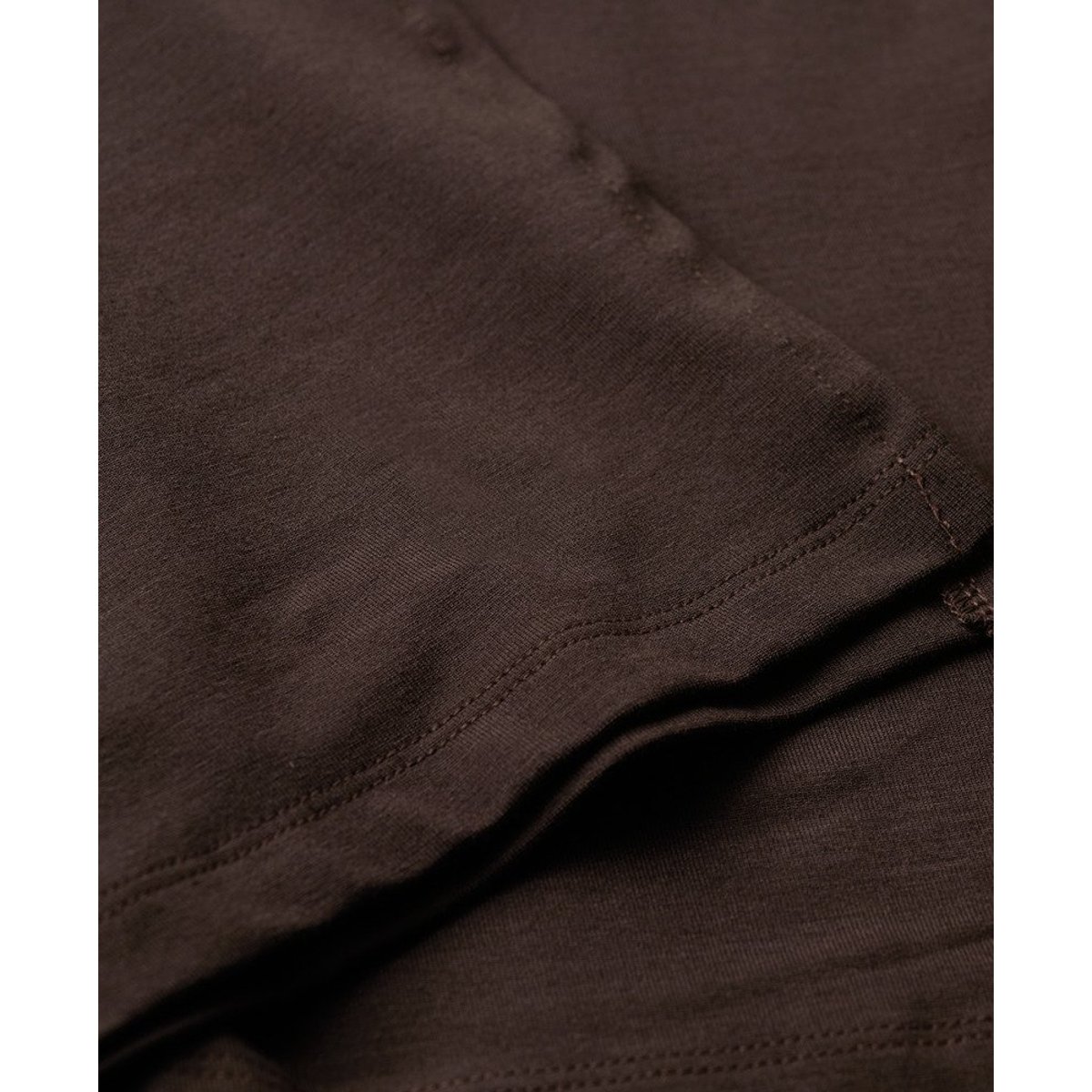 Robe mi-longue en jersey à encolure dégagée chêne marron foncé, SUPERDRY