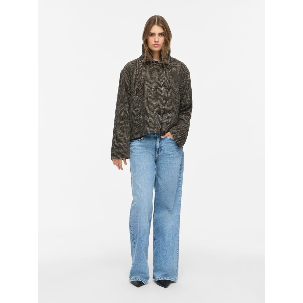 Manteau marron - chocolate brown1, NOISY MAY