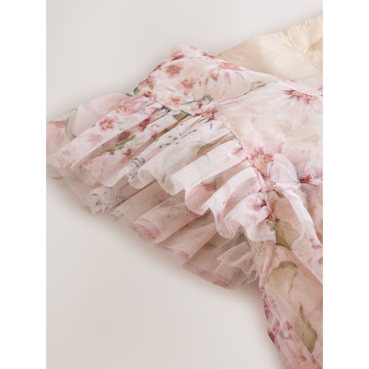 Robe en tulle bébé rose motif fleurs, NEXT
