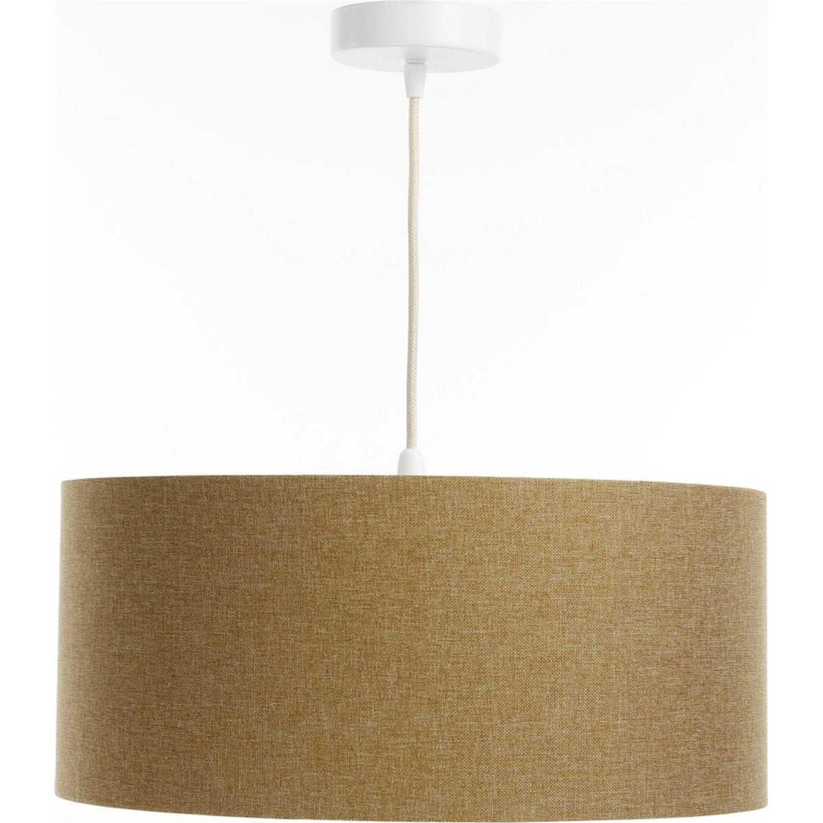Suspension ronde en tissu Boho Elegant beige sable et crème doux, BPS KONCEPT