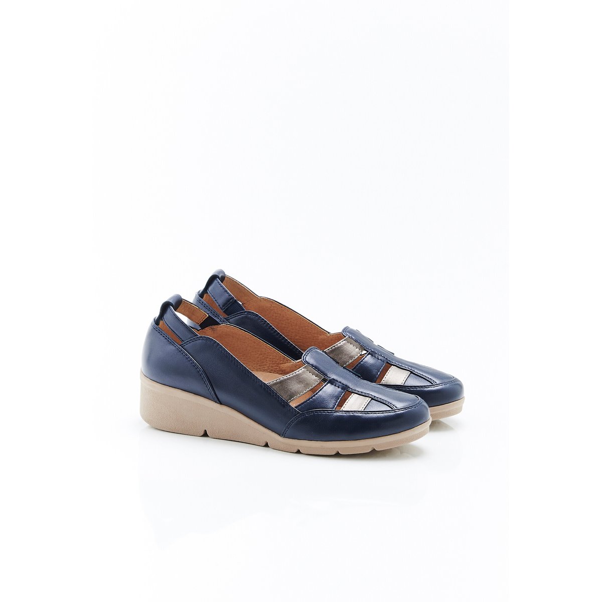 Mocassins ajourés Amortyl bleu marine, DAMART