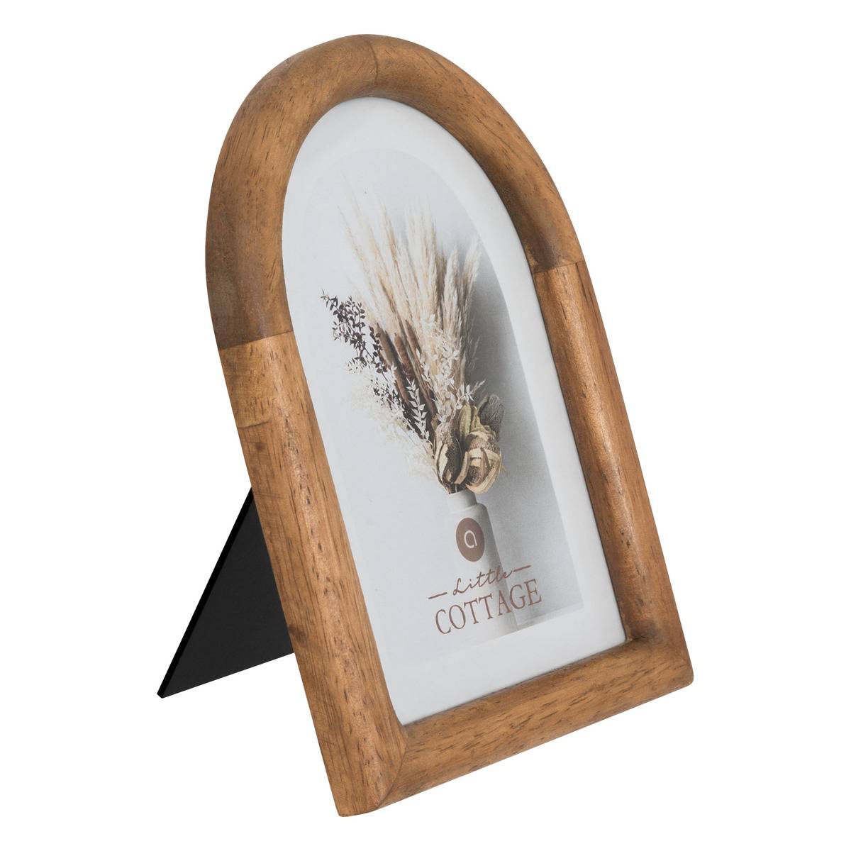 Cadre photo en bois d'hévéa FELISA marron, ATMOSPHERA