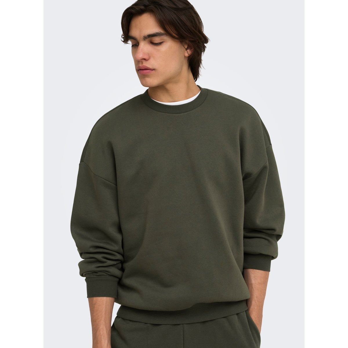 Sweat-Shirt grise - beluga, ONLY & SONS