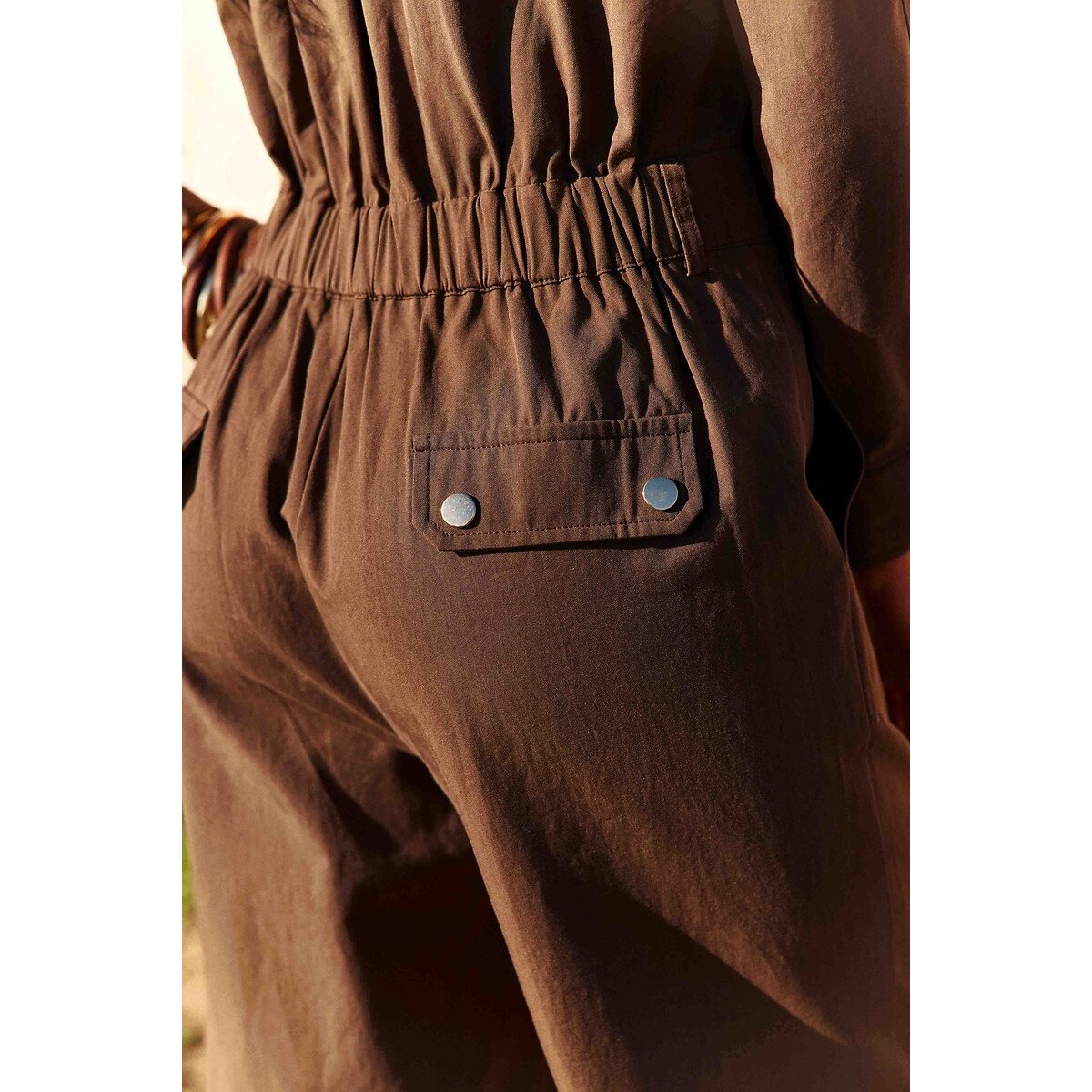 Tuta pantalone a maniche lunghe, LAURA marrone, LA PETITE ETOILE