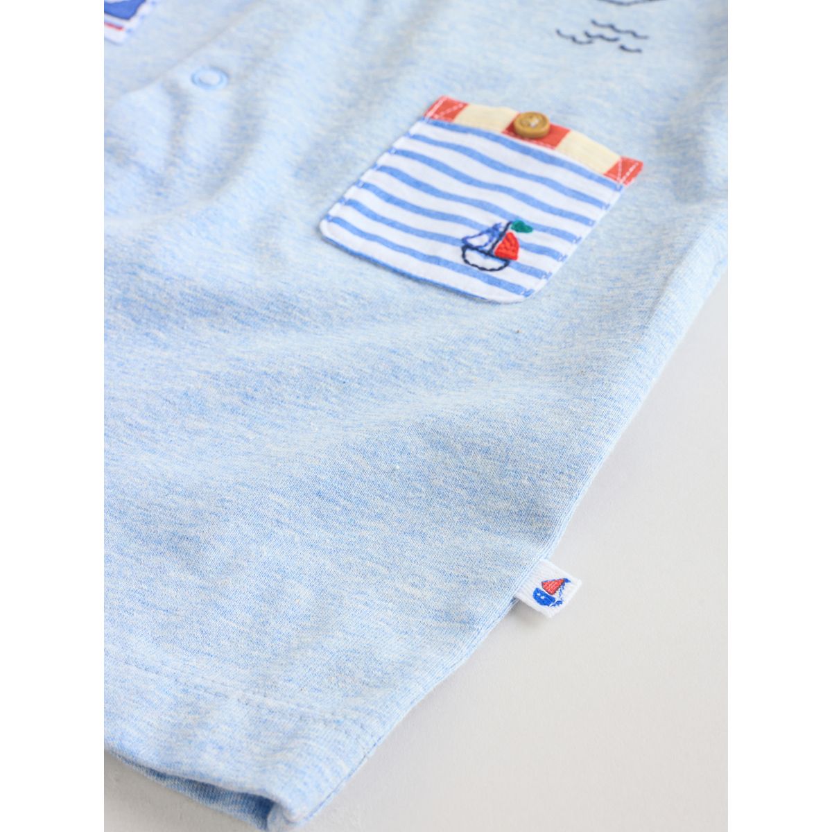 Barboteuses en jersey, lot de 4 bleu nautique, NEXT
