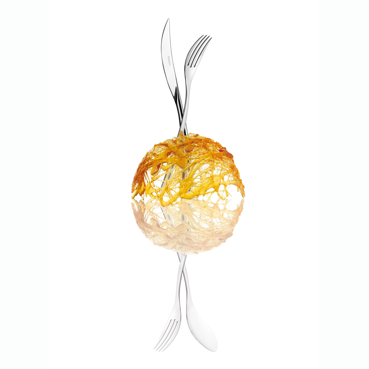 24 couverts de table avec support de rangement nomade - ELIXIR inox, COUZON