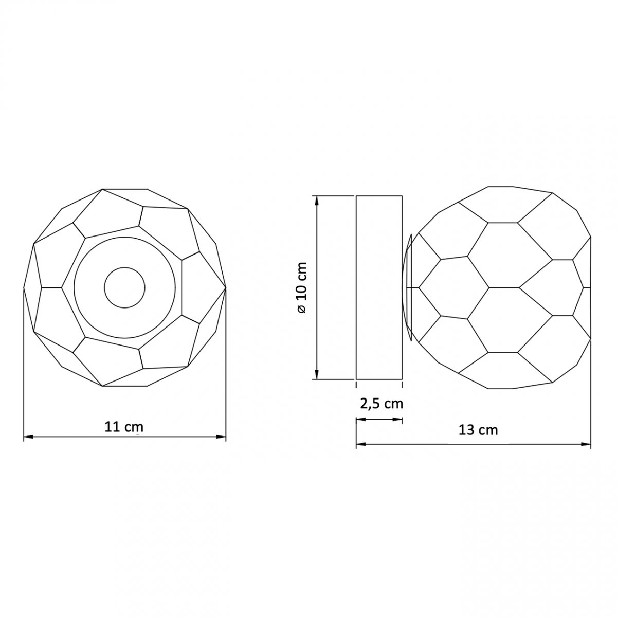 Luminaire polyvalent - VILAMO doré / laiton, KOSILUM