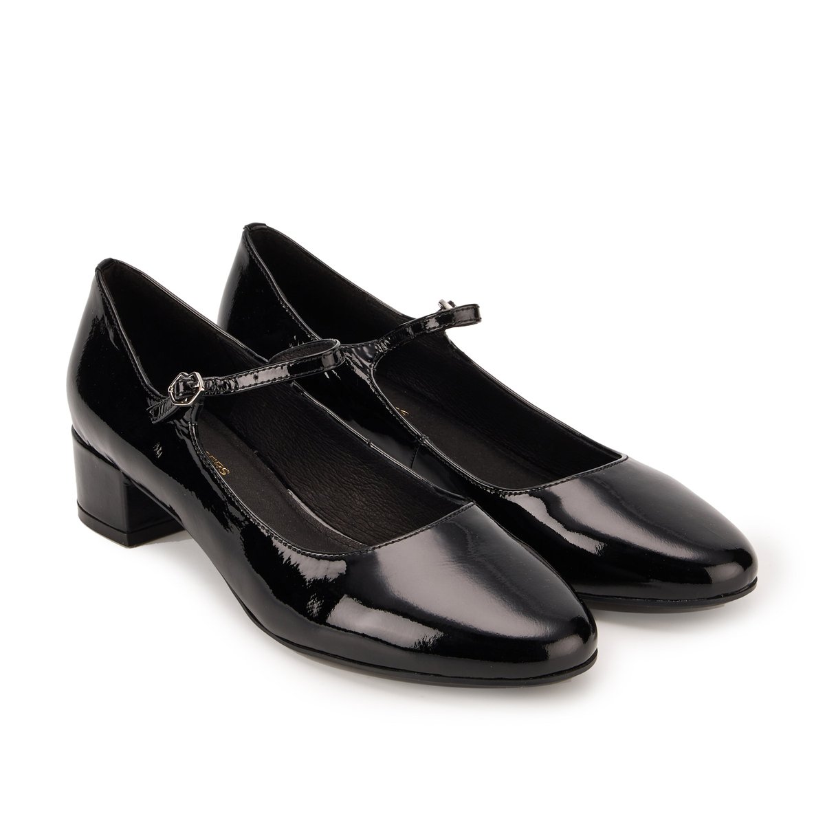 Babies Alba Cuir Brillant noir, BONS BAISERS