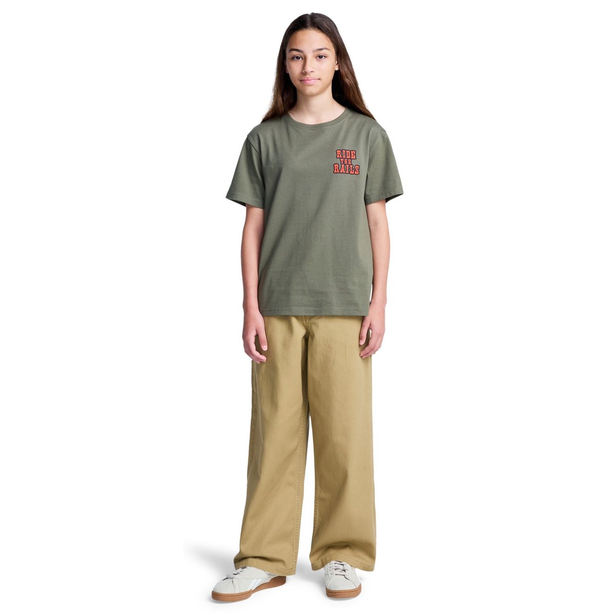 Pantalon baggy BIG CARPENTER TWILL Y marron kelp, ELEMENT