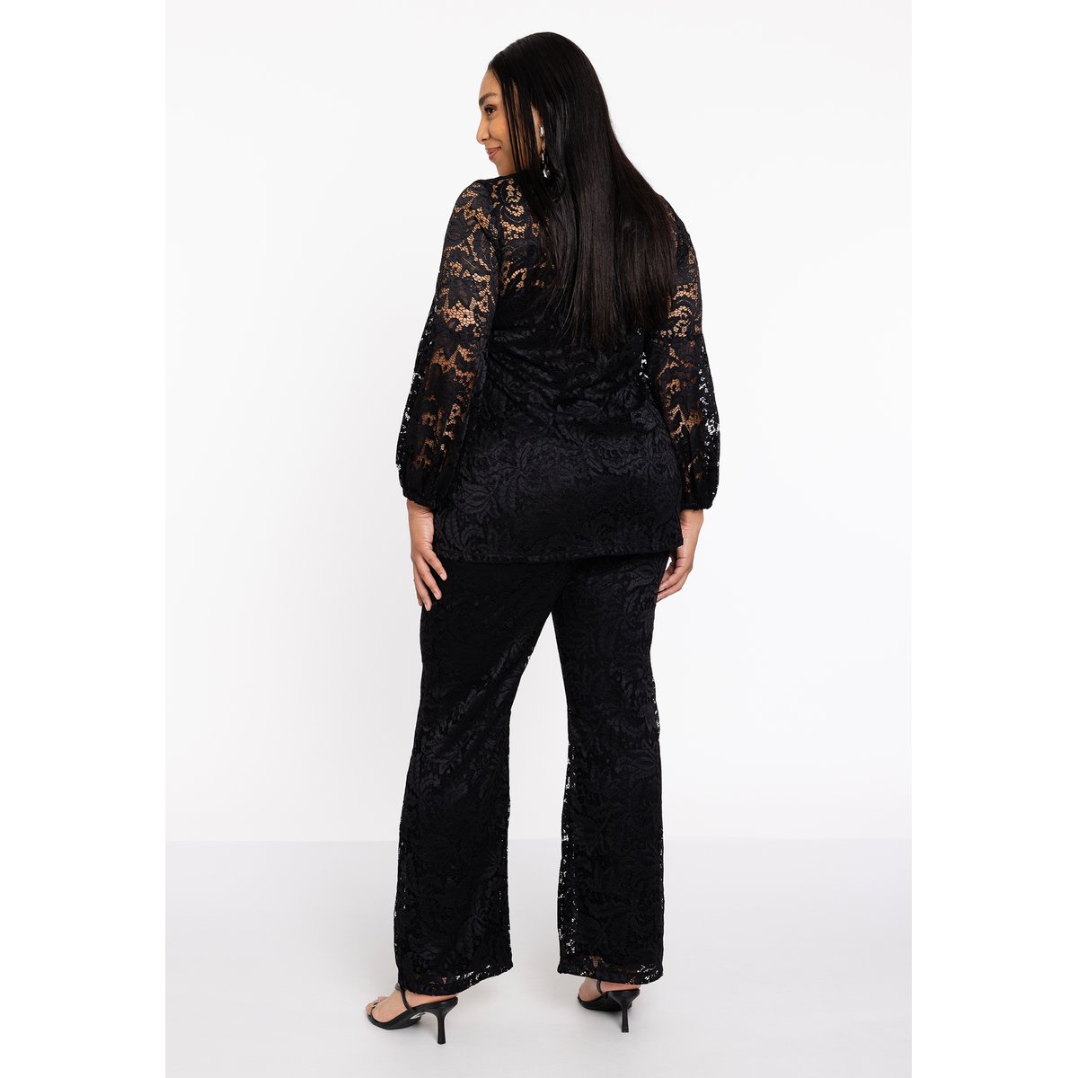 Pantalon en dentelle noir, YOEK