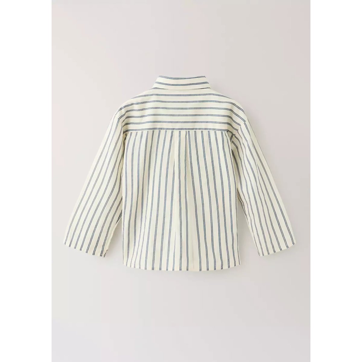 Chemise pyjama 100 % coton rayures gris anthracite, MANGO HOME
