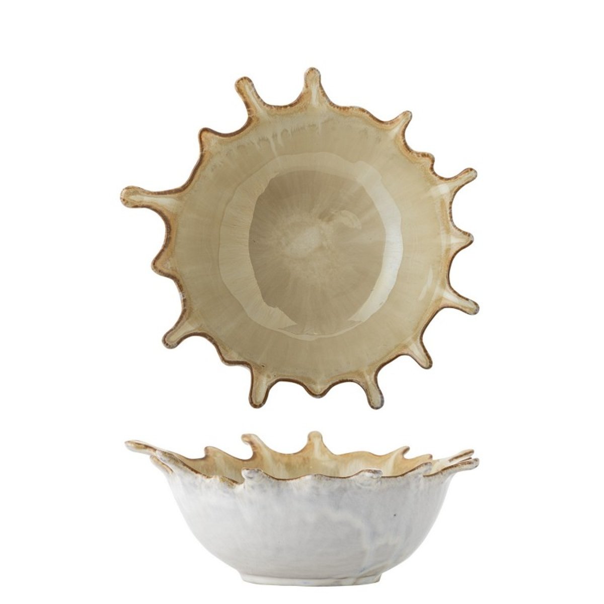 Bol grès design Alcott beige, BLOOMINGVILLE