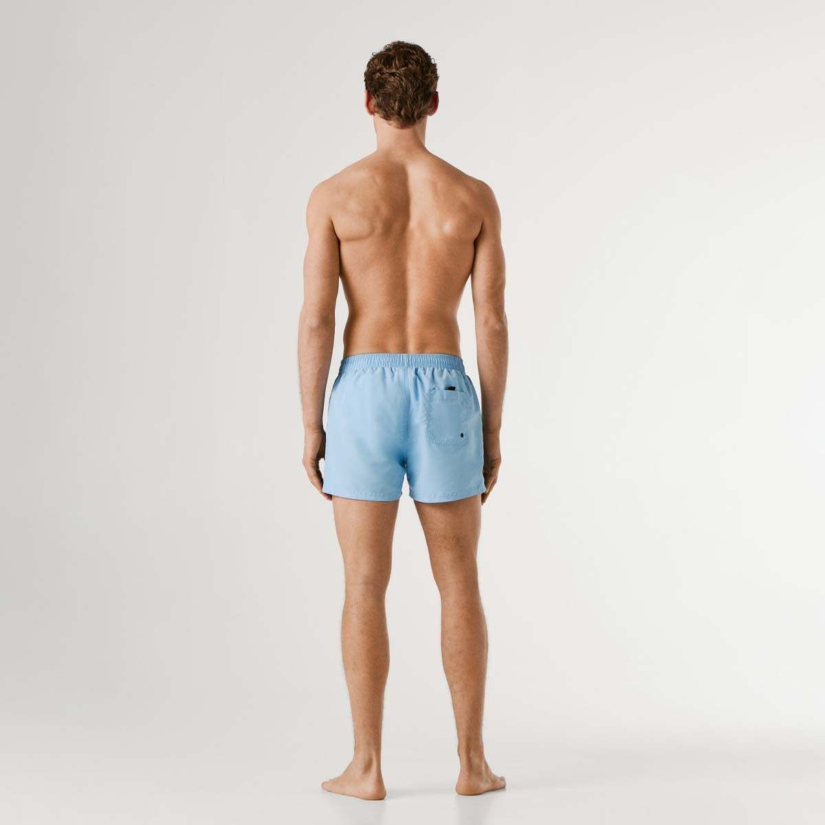 Short De Bain Logo Circulaire bleu oxford, PEPE JEANS