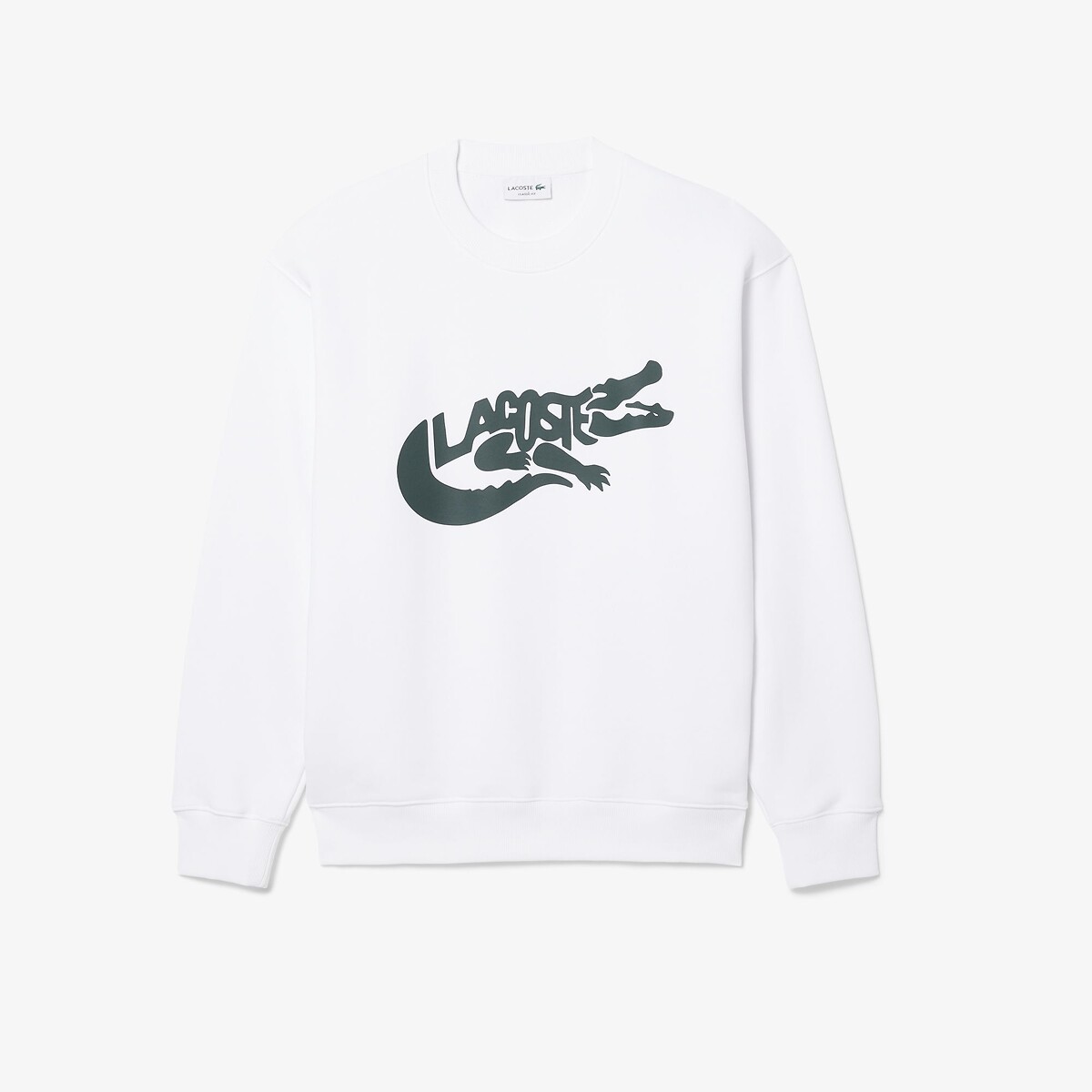Sweatshirt aus Molton weiss, LACOSTE