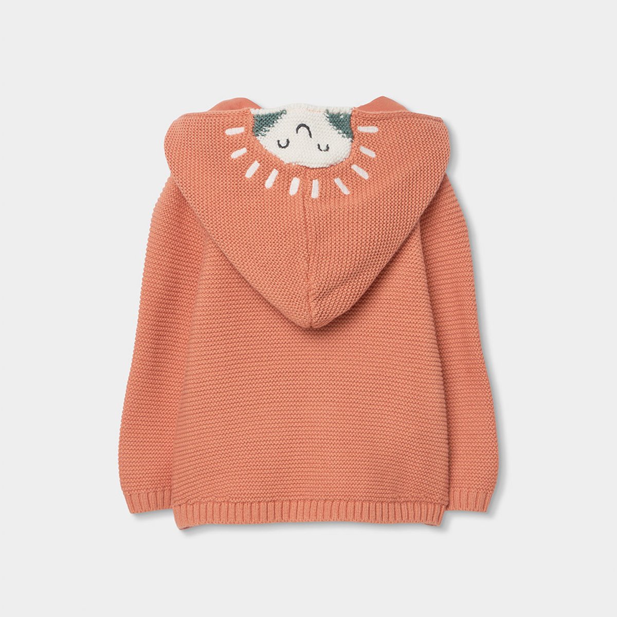 Veste bébé en tricot marron, BOBOLI