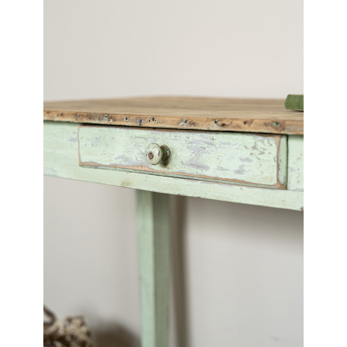 Table à manger de ferme en bois Romy N°1571 - Bon état bois clair, DEBONGOUT