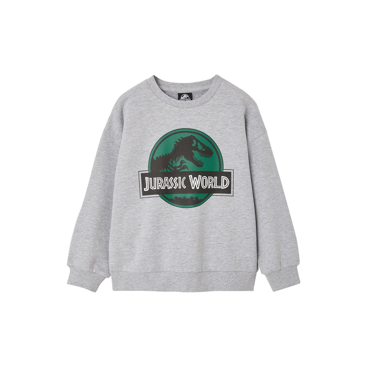 Sweat Jurassic World gris chiné, VERTBAUDET