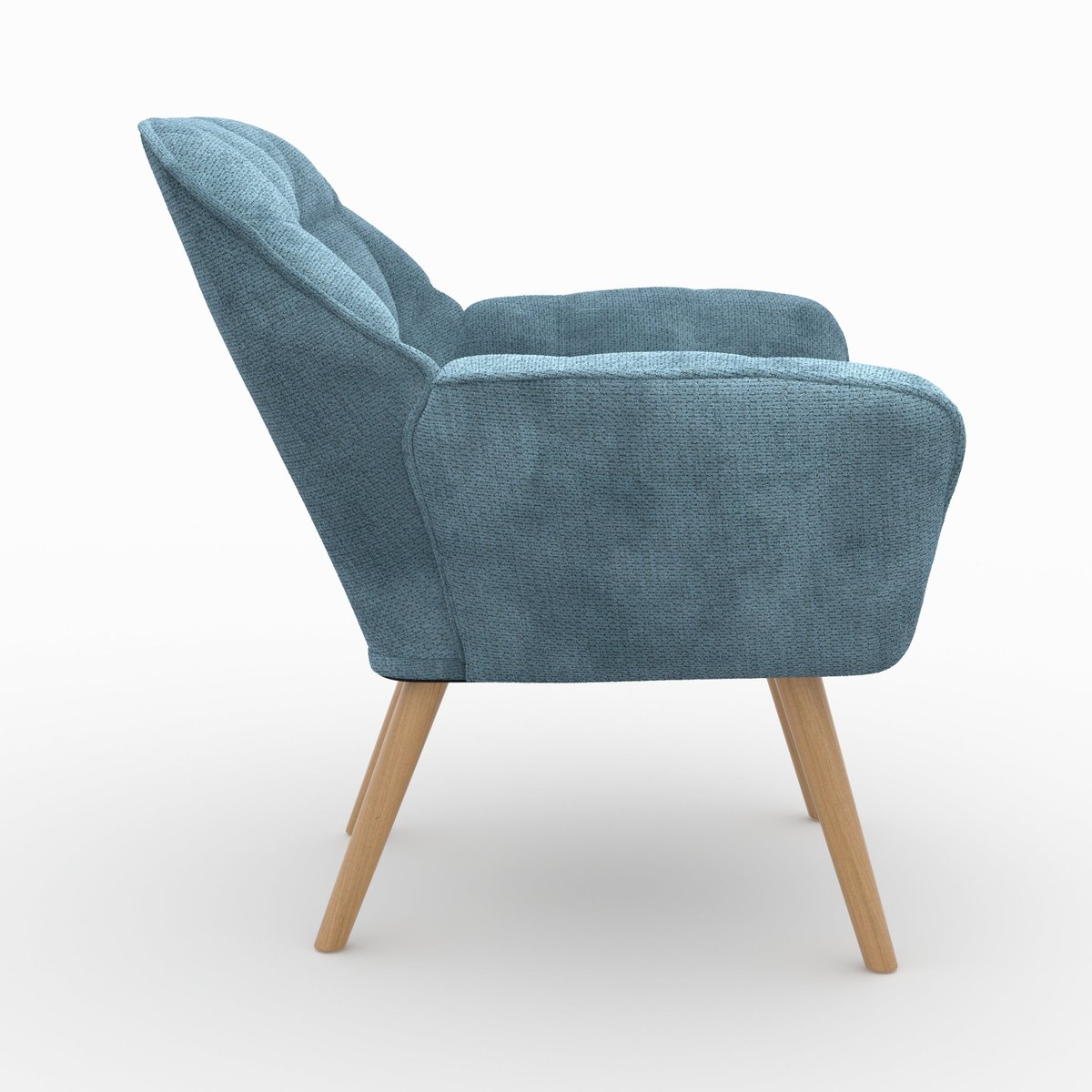 Fauteuil en tissu - SIMBA bleu, MAISON PAVANE