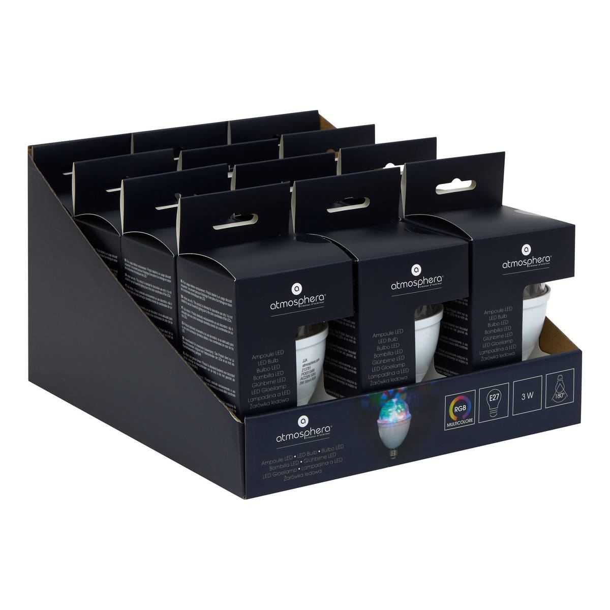 Ampoule LED douille E27 DISCO couleur unique, ATMOSPHERA