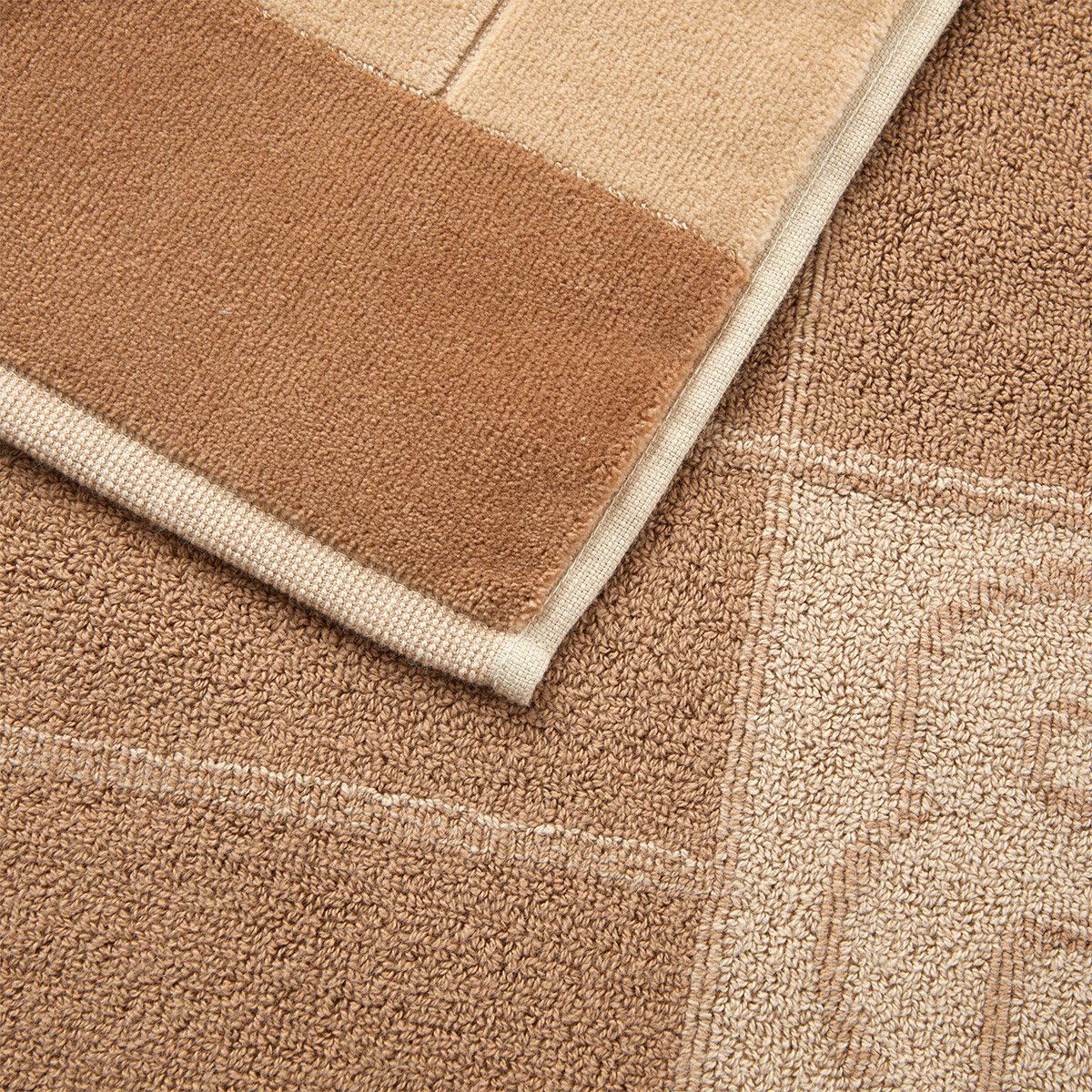 Tapis de bain  en coton,DOUBLE B beige, BOSS HOME