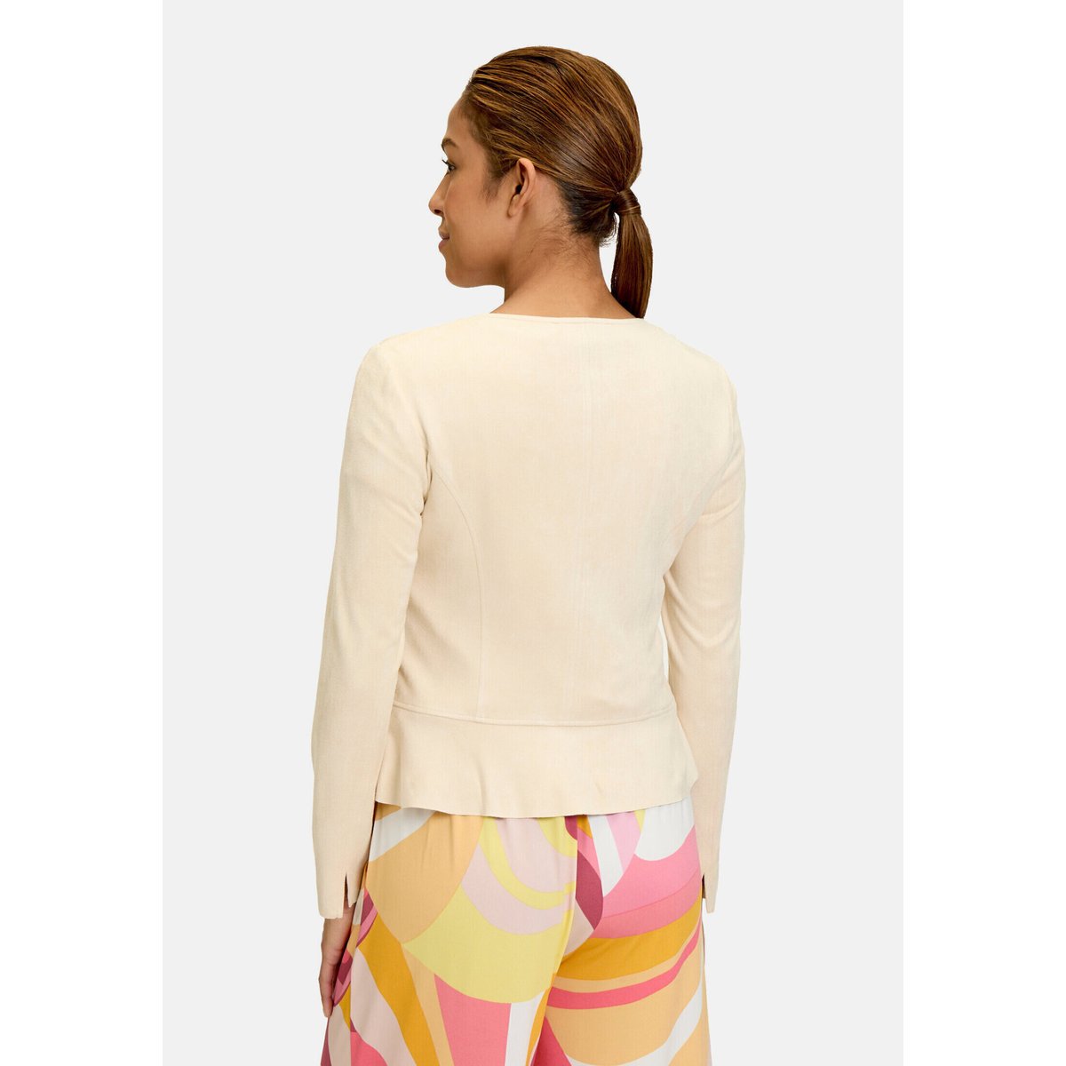 Veste blazer à fermeture zippée gris, BETTY BARCLAY