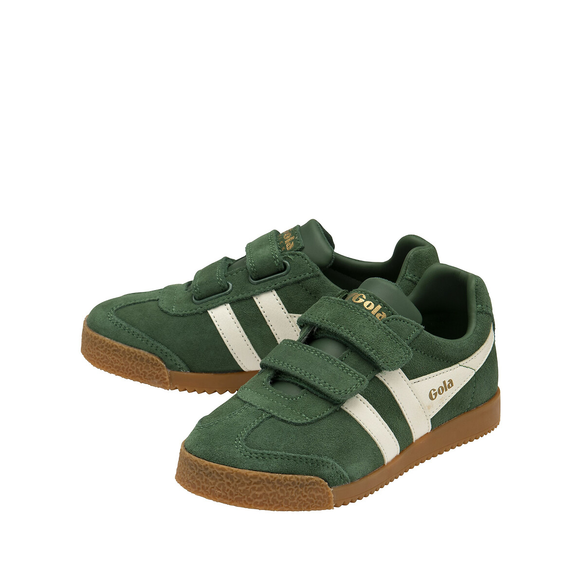 Baskets in pelle Harrier Strap verde / bianco, GOLA