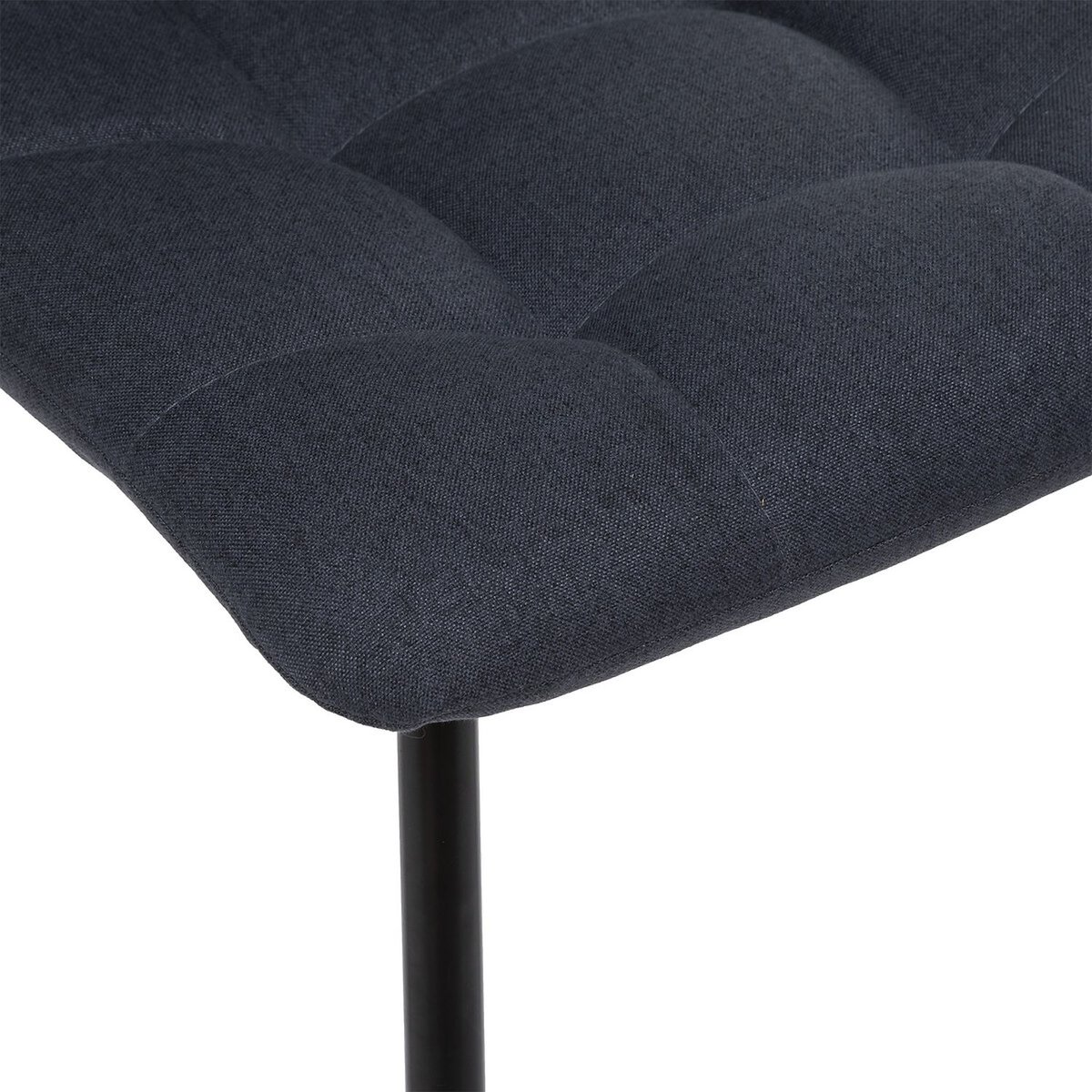 Lot de 4 chaises rembourrées effet velours SIRAC gris foncé, TOILINUX