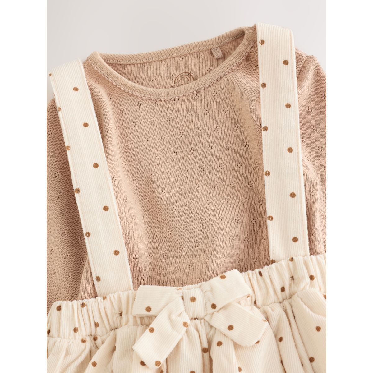 Body, jupe bouffante et collants bébé, 3 pcs tache écru/brun, NEXT