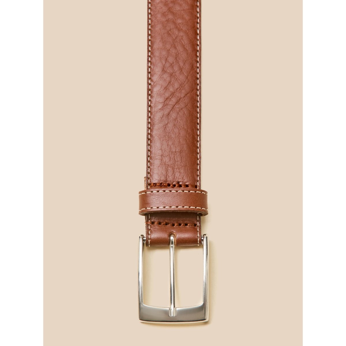 Ceinture cuir marron, CYRILLUS