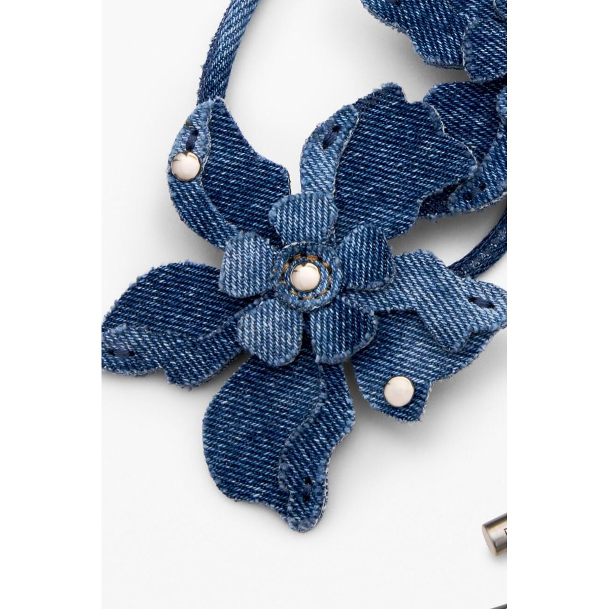 Ceinture Denim Fleurs 100 % Coton bleu, DESIGUAL