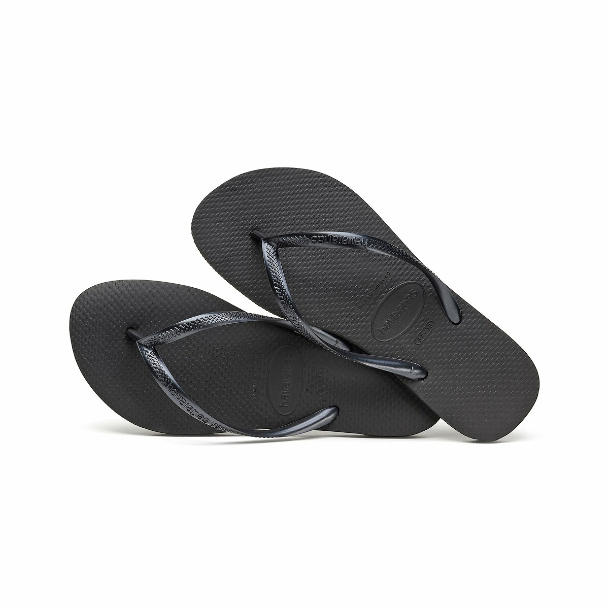 Zehenpantoletten "Brazil Logo" Havaianas. Slim-Fit schwarz, HAVAIANAS