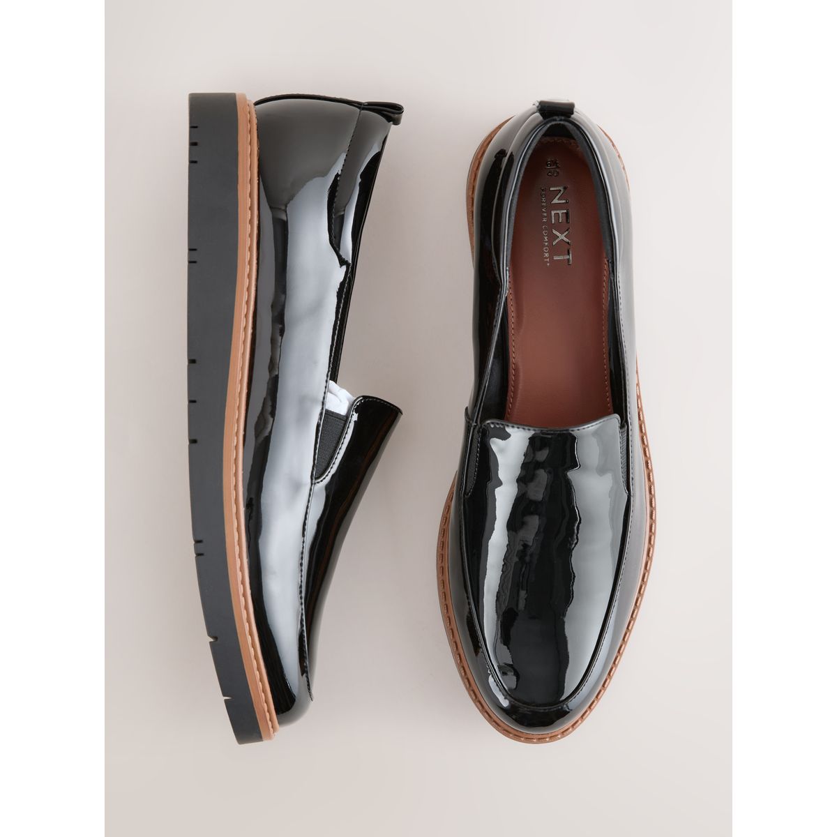 Mocassins chunky forever comfort® noir, NEXT