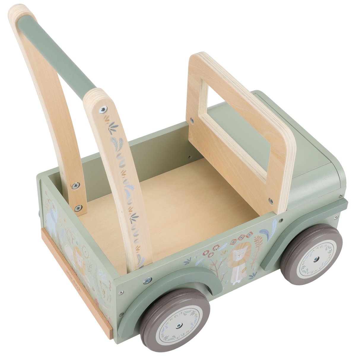 Chariot Voiture de Safari vert, multicolore, bois, LITTLE DUTCH