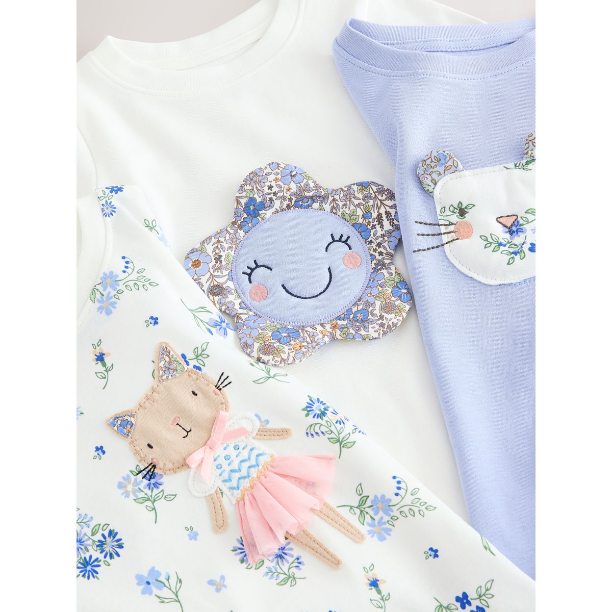 Pyjama confortable, lot de 3 bleu, NEXT