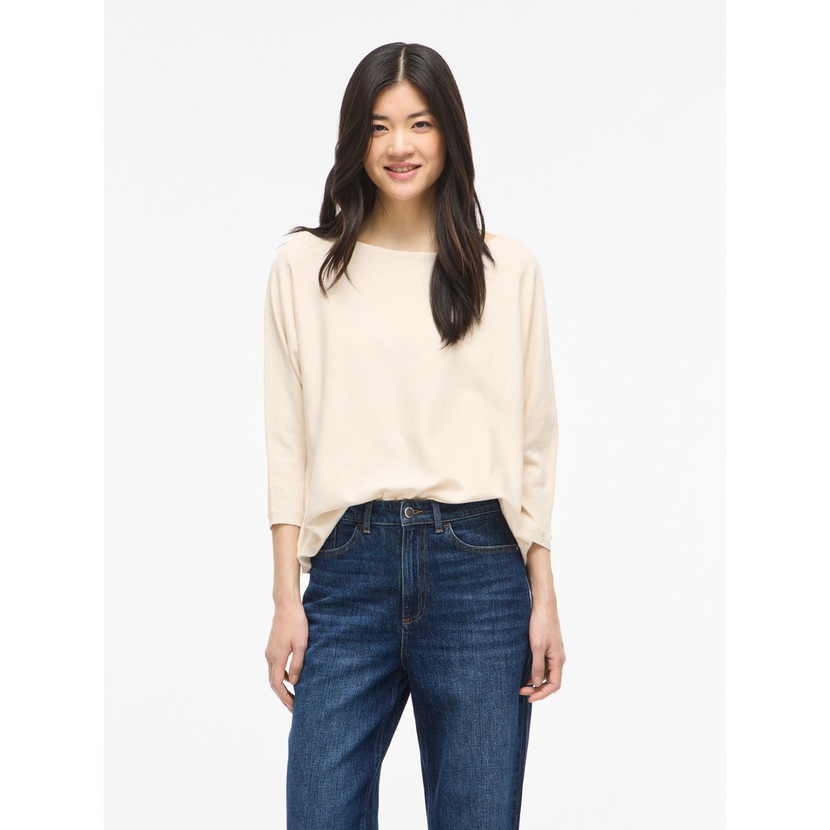 Pull manches 3/4 col bateau sandshell, VILA