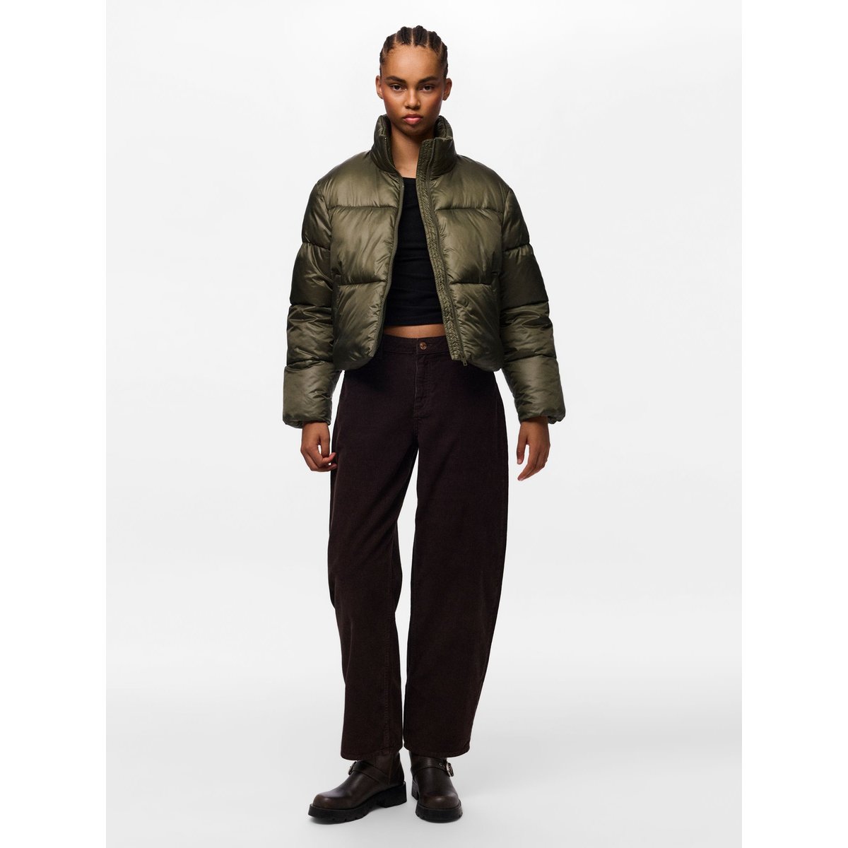 Veste Rembourrée ivy green, PIECES