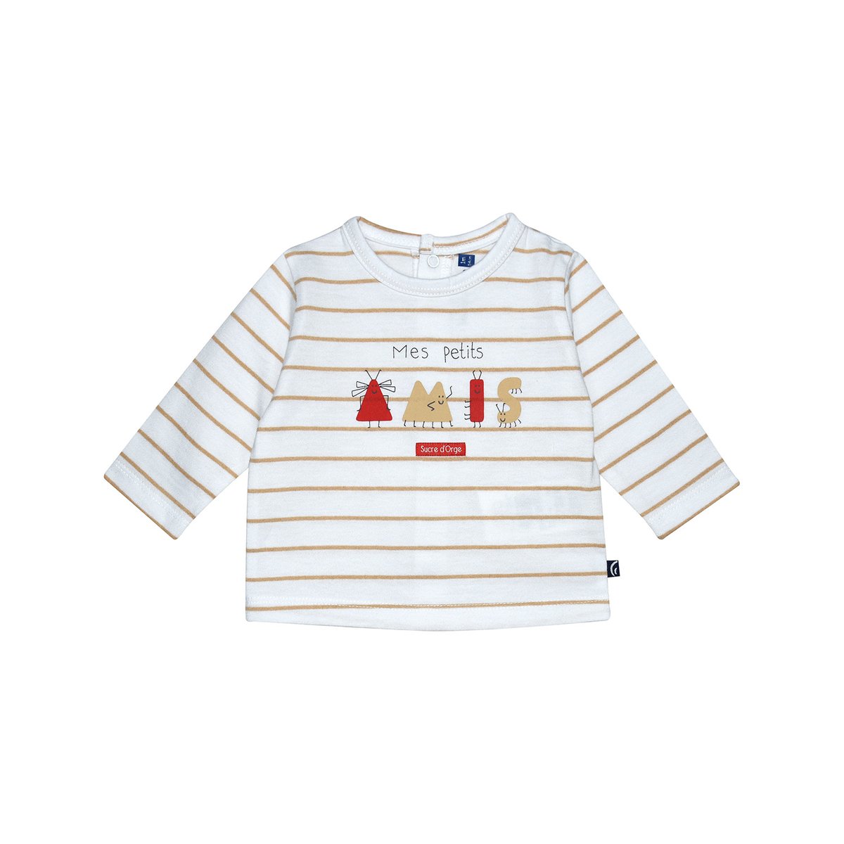 Ensemble t-shirt et pantalon robin blanc, SUCRE D'ORGE