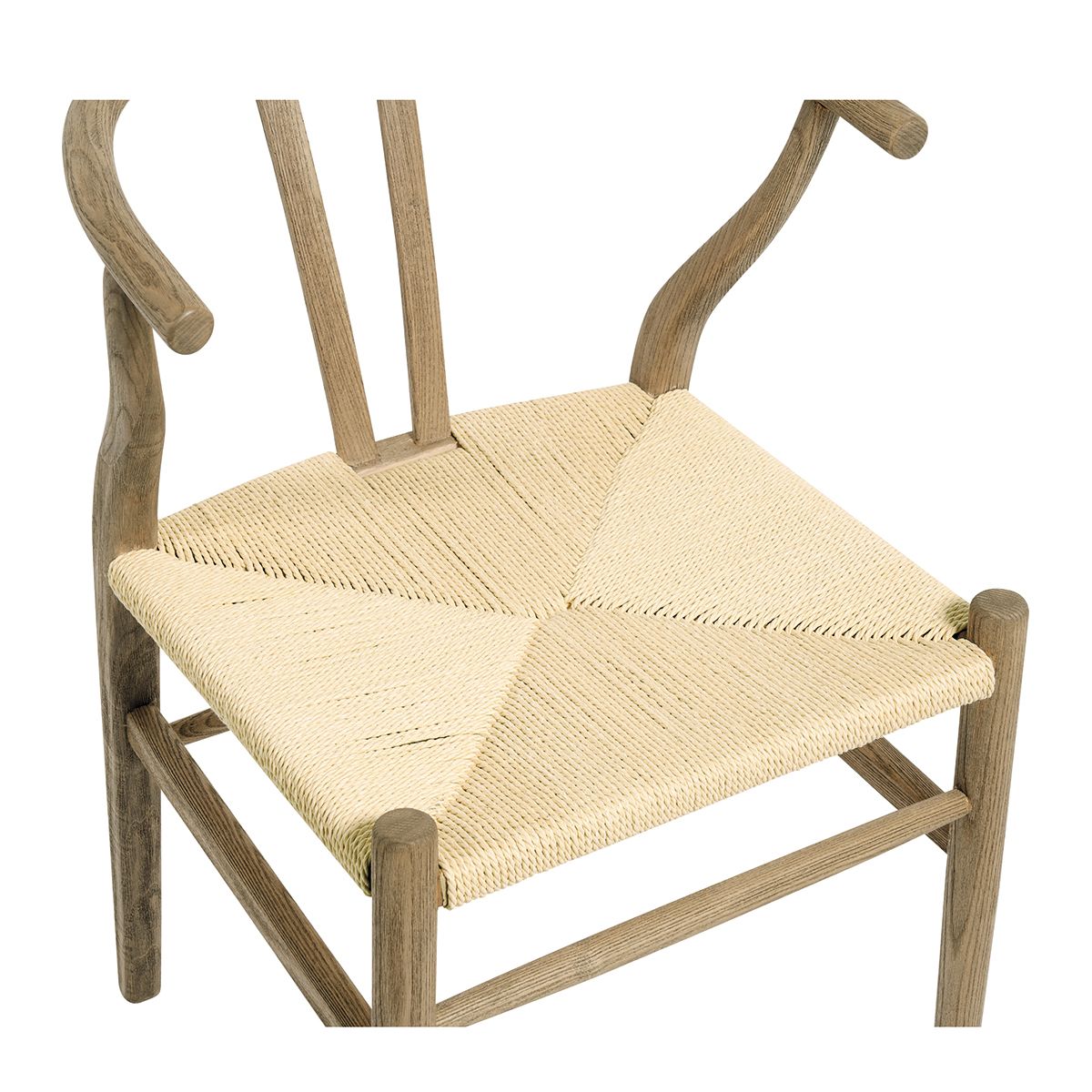 Chaise en frêne naturel, BLANC D’IVOIRE
