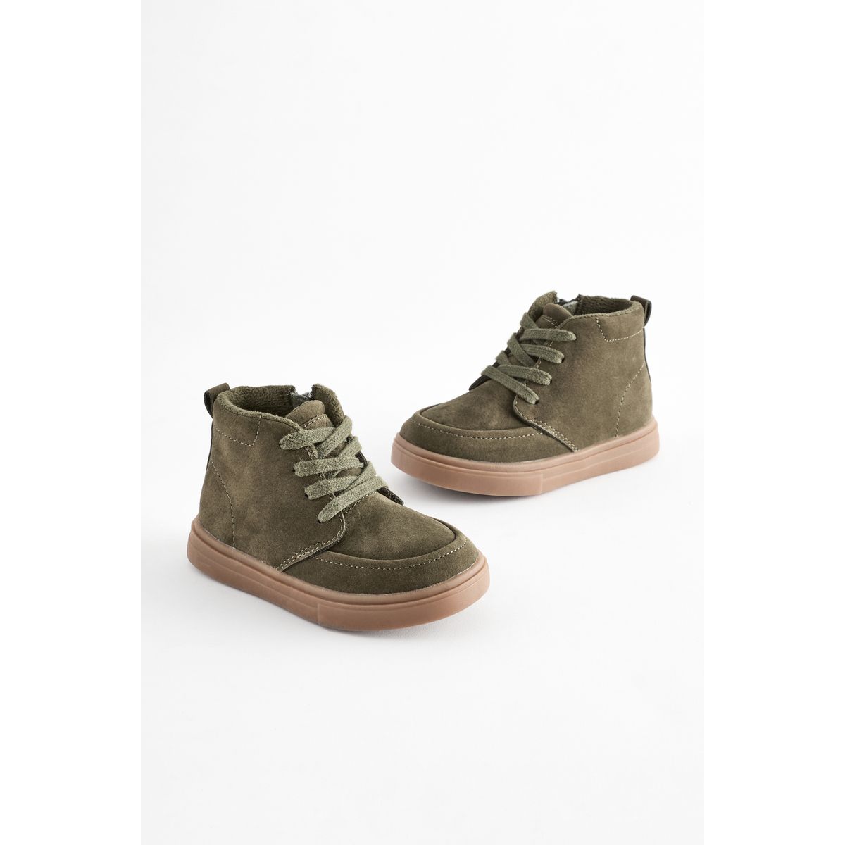 Bottines chukka doublées pointure large vert, NEXT