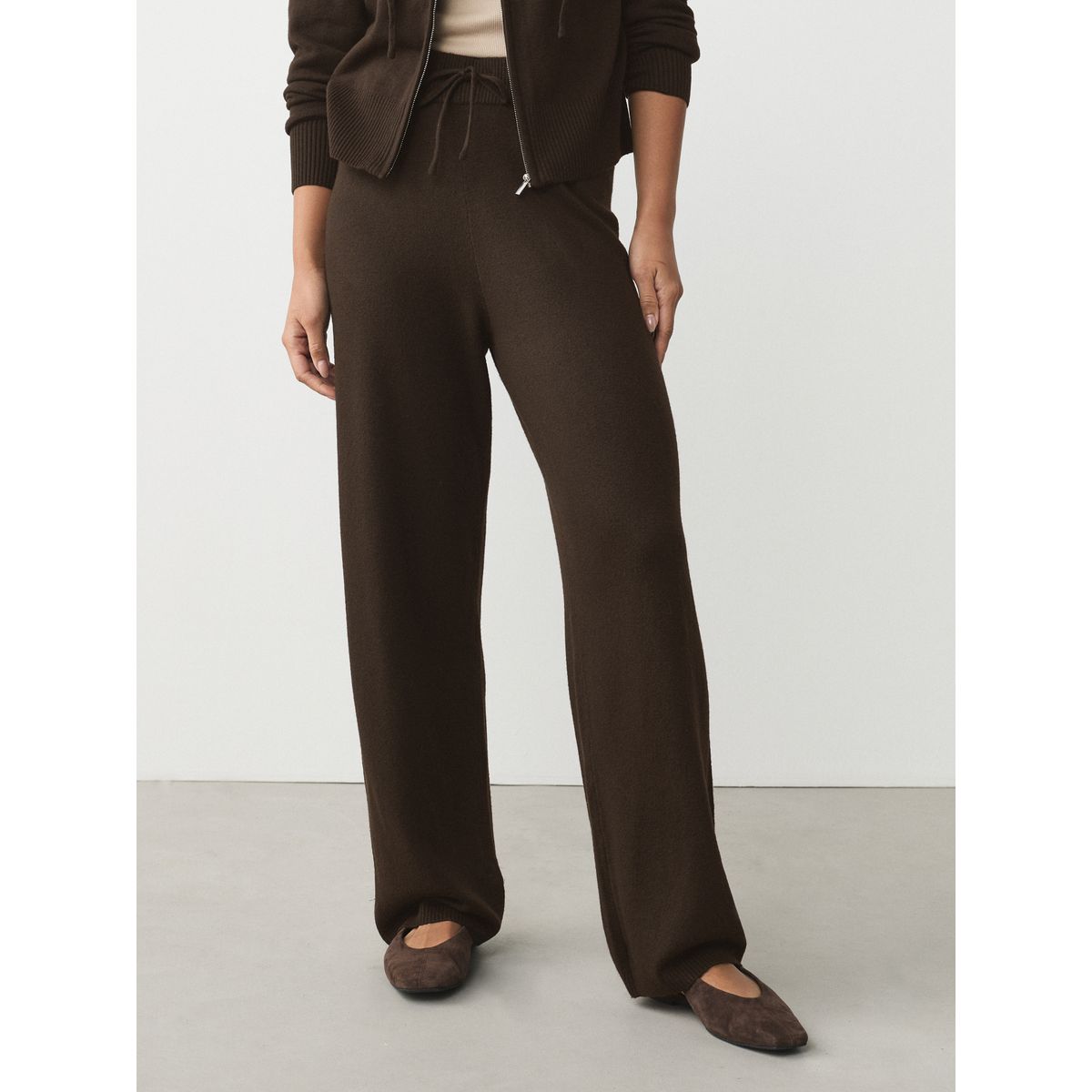 Pantalon de jogging en maille à coordonner marron chocolat, NEXT